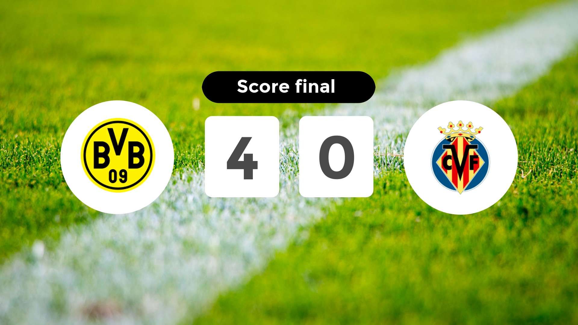 Résumé du match Borussia Dortmund vs Villarreal du 25 novembre 2025