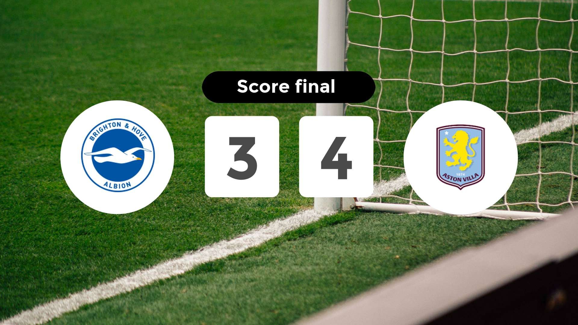Résumé du match Brighton & Hove Albion vs Aston Villa du 3 décembre 2025