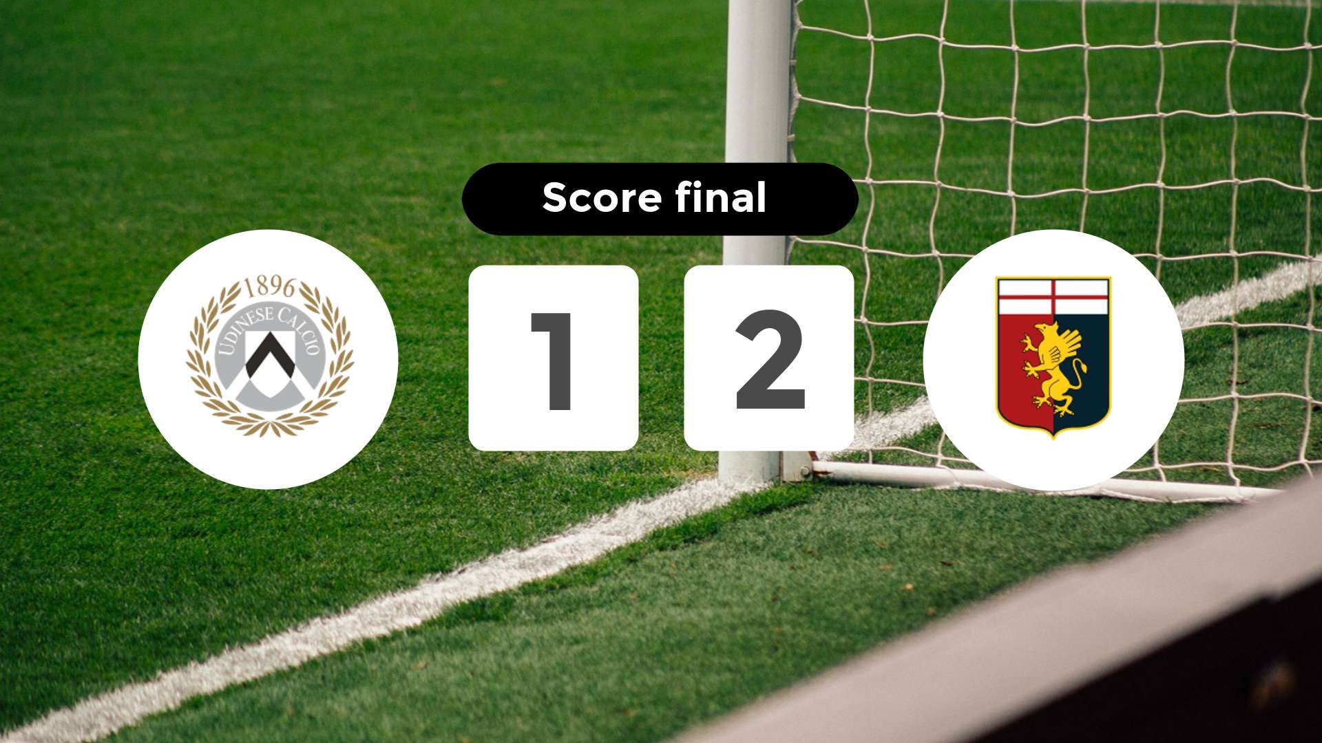 Résumé du match Udinese vs Genoa du 8 décembre 2025