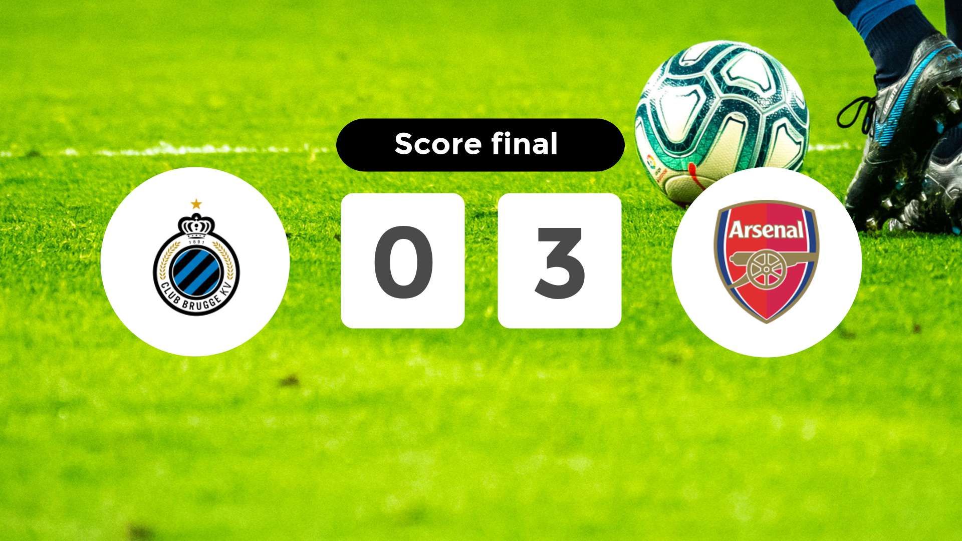 Résumé du match Club Brugge vs Arsenal du 10 décembre 2025