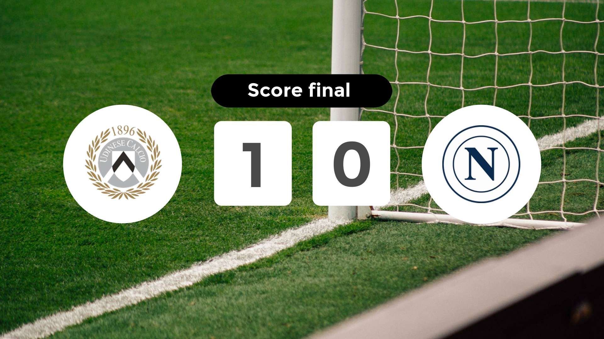 Résumé du match Udinese vs Napoli du 14 décembre 2025