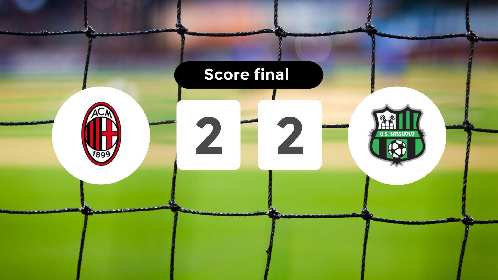 Résumé du match Milan vs Sassuolo du 14 décembre 2025
