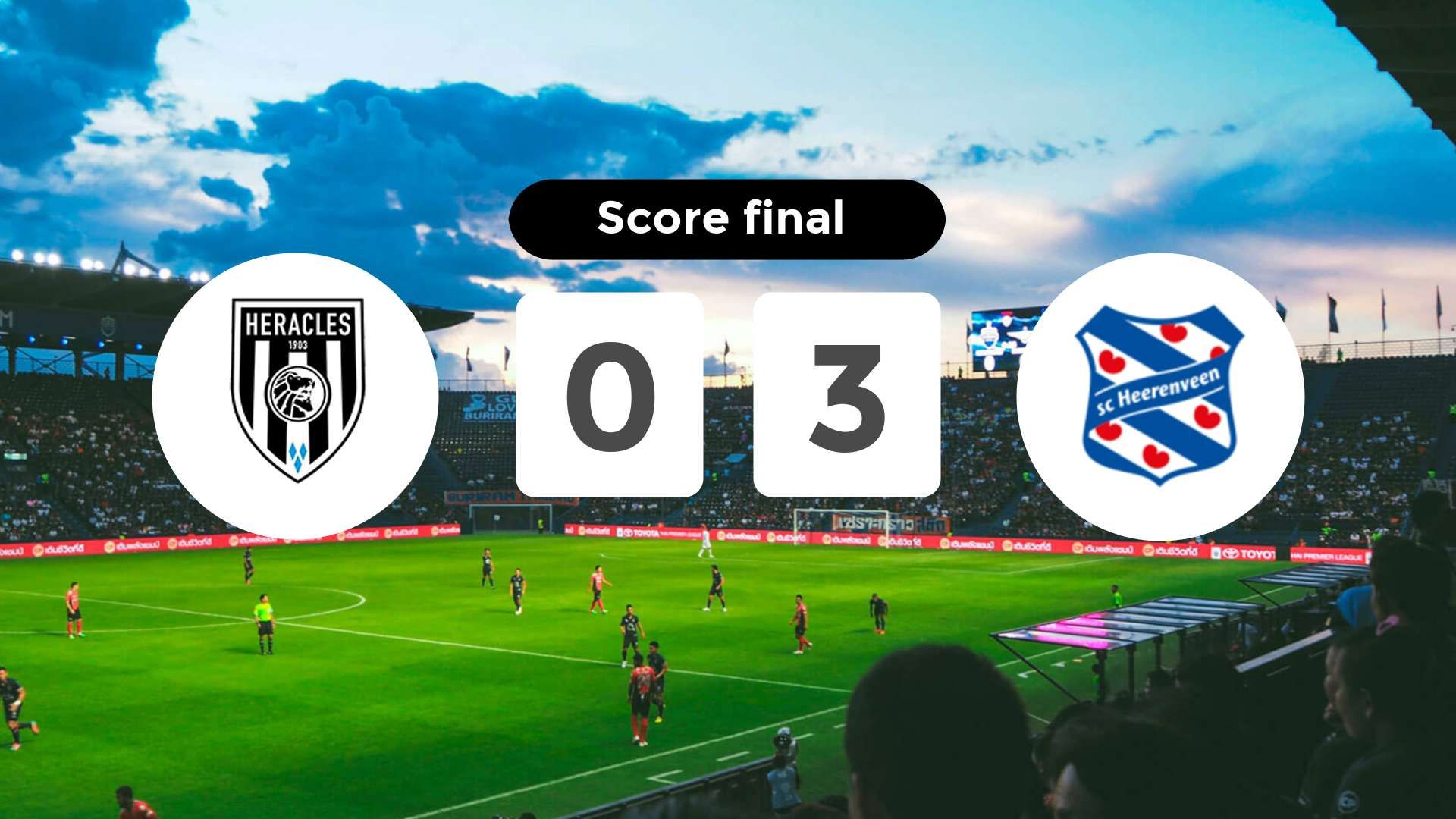 Résumé du match Heracles Almelo vs SC Heerenveen du 20 décembre 2025