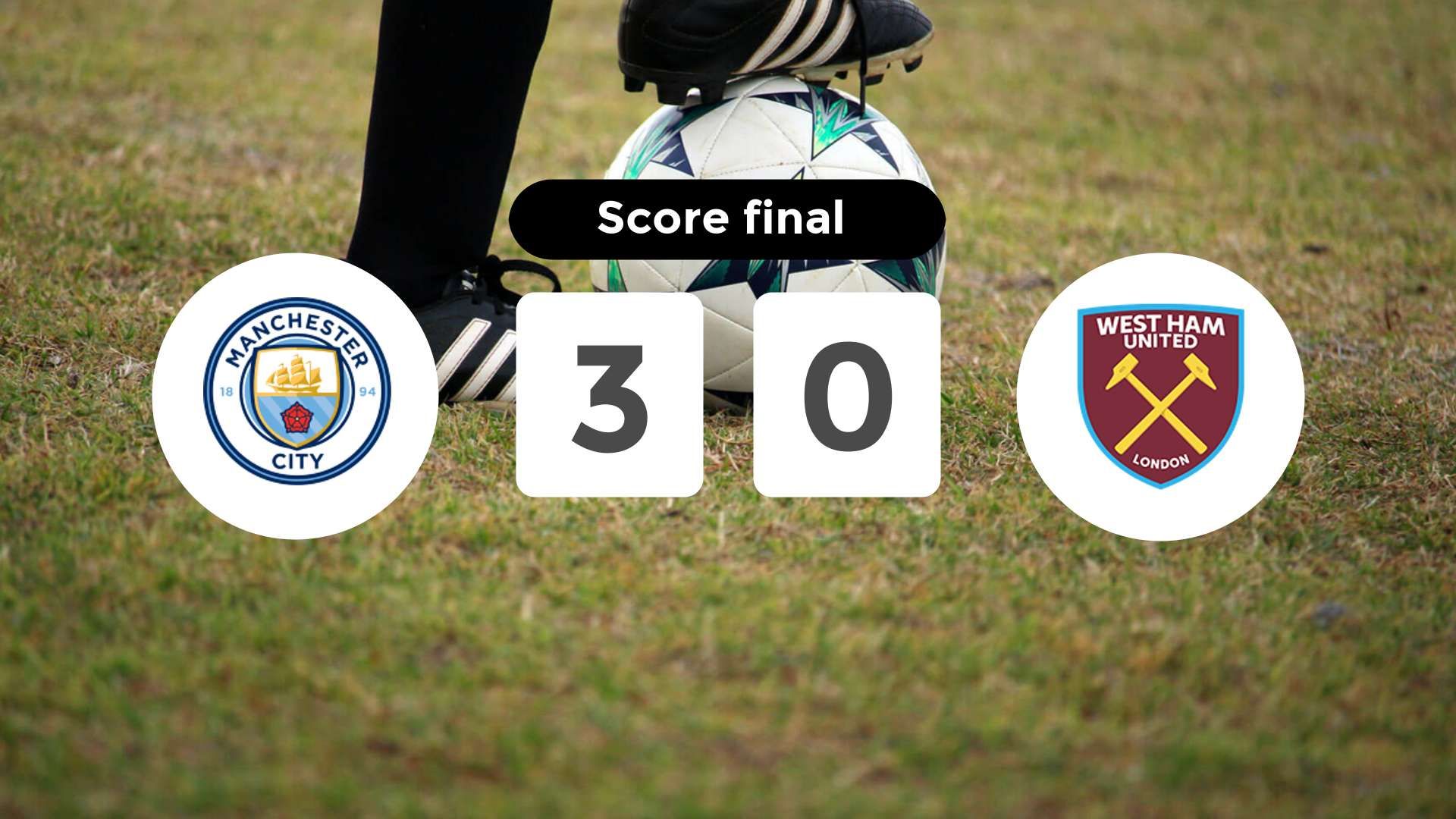 Résumé du match Manchester City vs (F)est Ham United du 20 décembre 2025