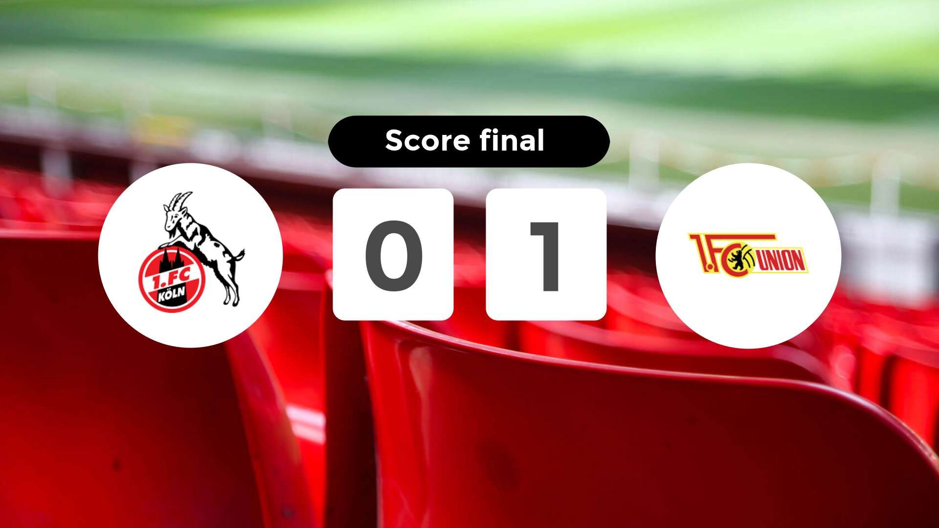 Résumé du match FC Köln vs FC Union Berlin du 20 décembre 2025