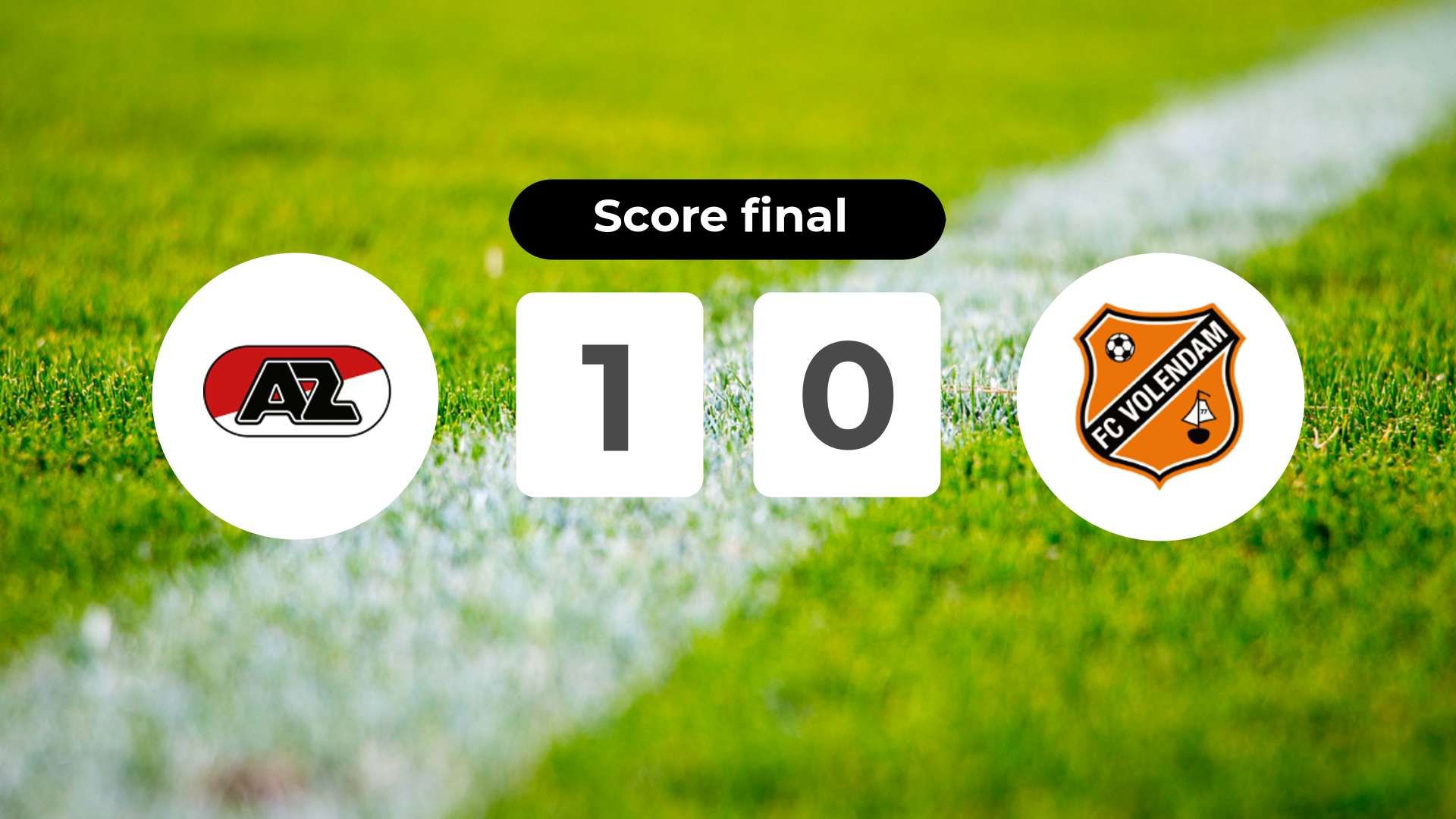 Résumé du match AZ vs FC Volendam du 10 janvier 2026