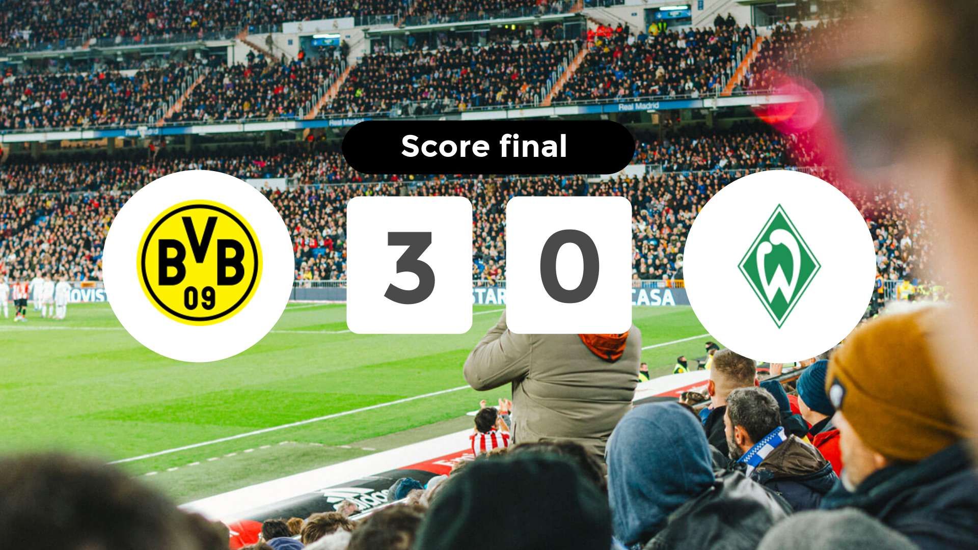 Résumé du match Borussia Dortmund vs (F)erder Bremen du 13 janvier 2026