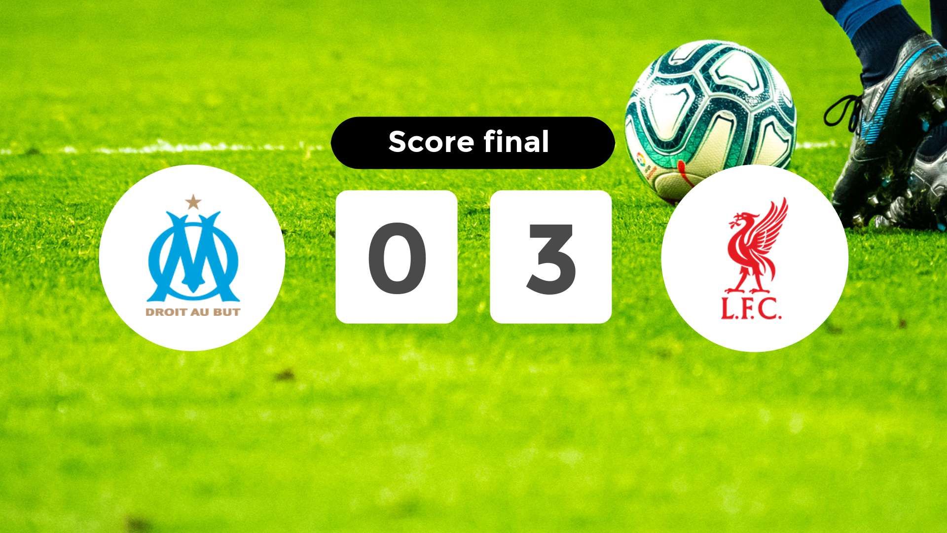 Résumé du match Olympique Marseille vs Liverpool du 21 janvier 2026