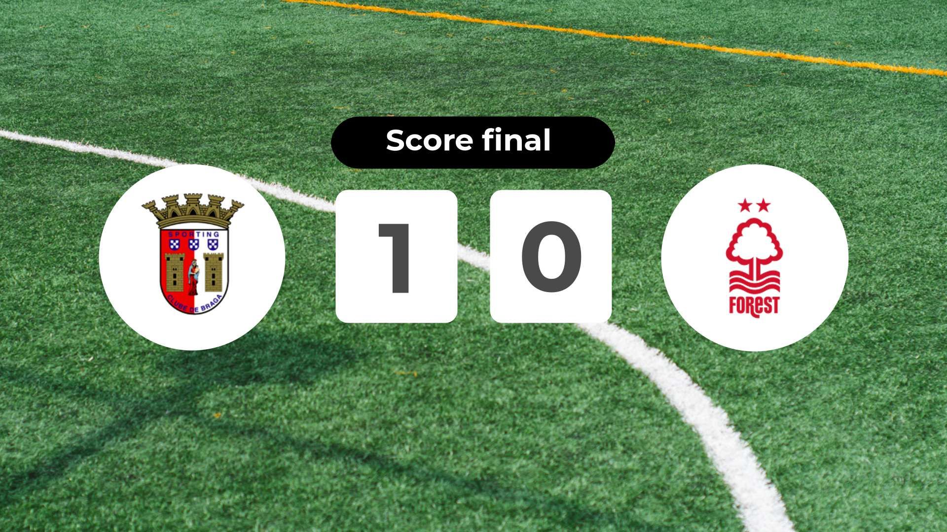 Résumé du match Sporting Braga vs Nottingham Forest du 22 janvier 2026