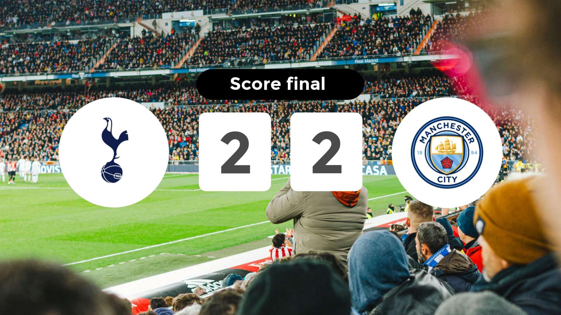 Résumé du match Tottenham Hotspur vs Manchester City du 1 février 2026