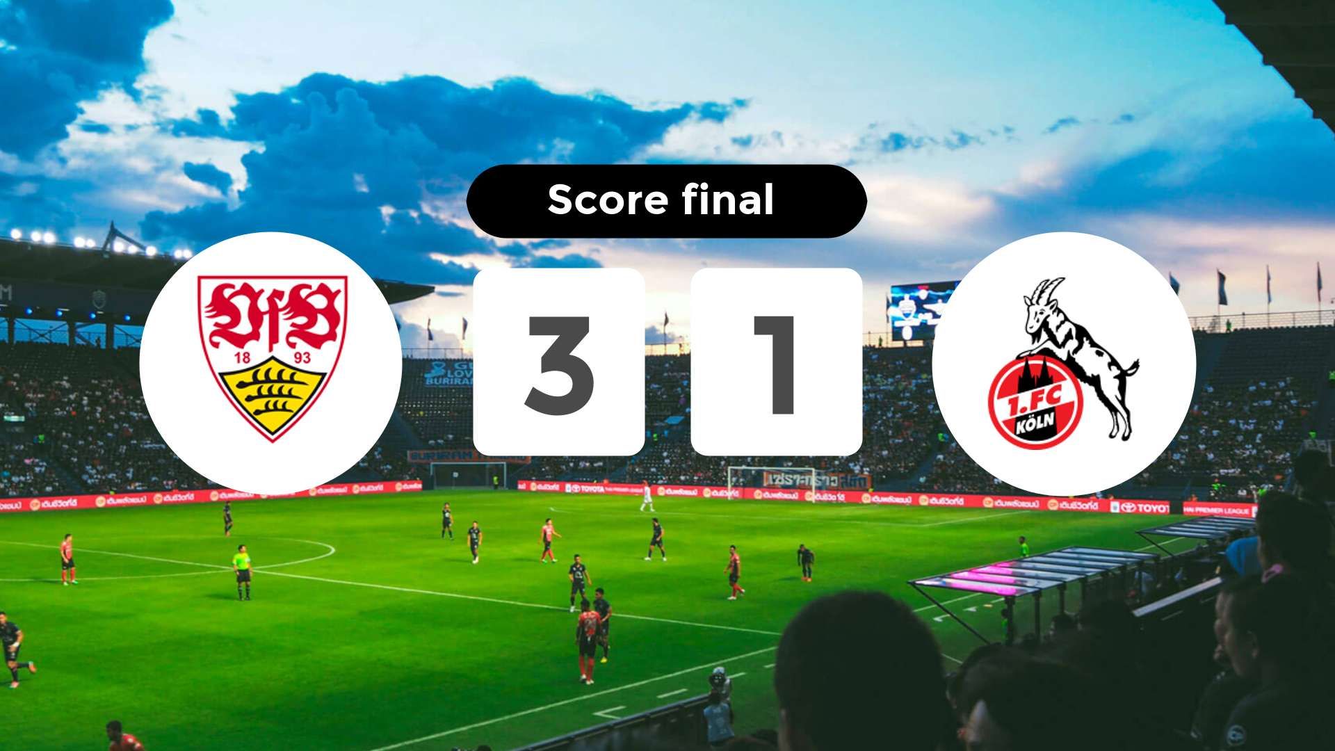 Résumé du match VfB Stuttgart vs FC Köln du 14 février 2026