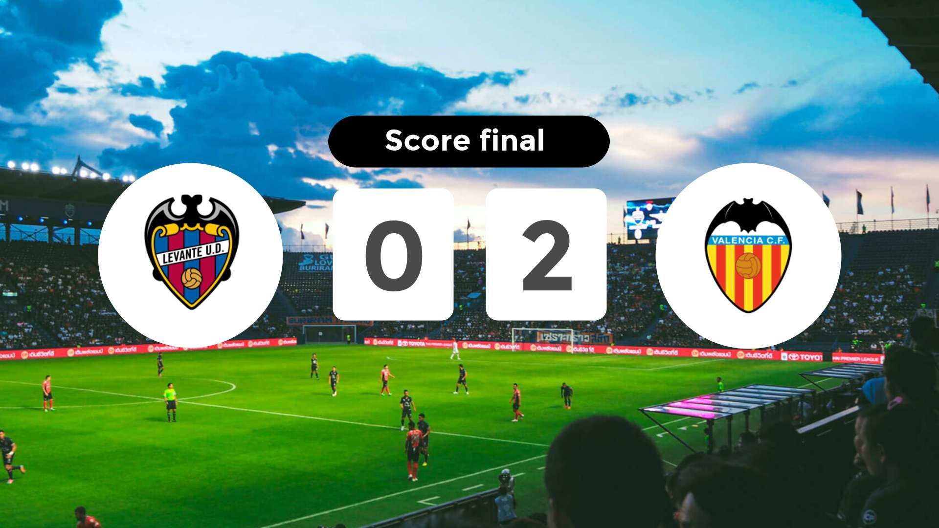 Résumé du match Levante vs Valencia du 15 février 2026