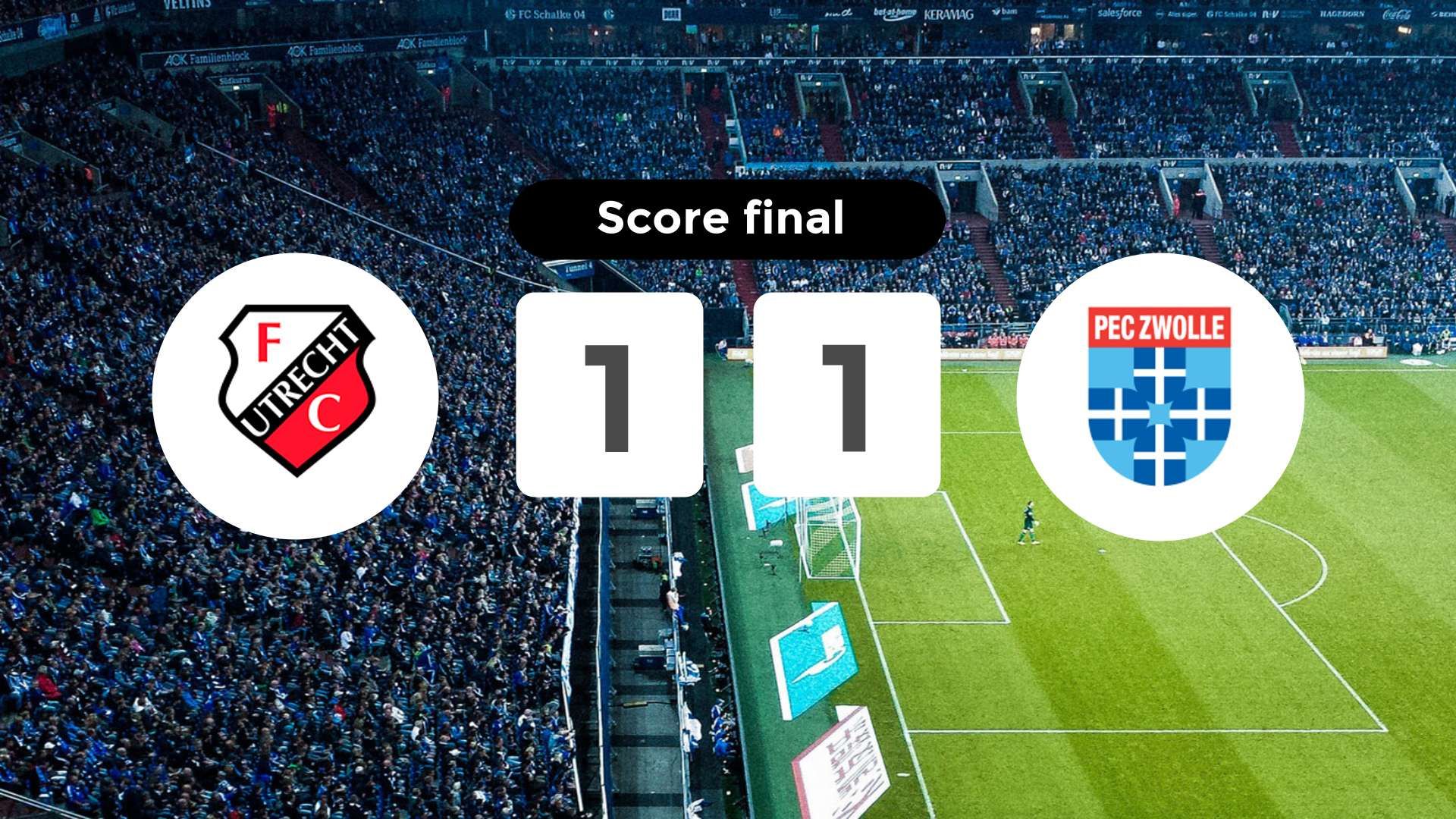 Résumé du match FC Utrecht vs PEC Zwolle du 22 février 2026
