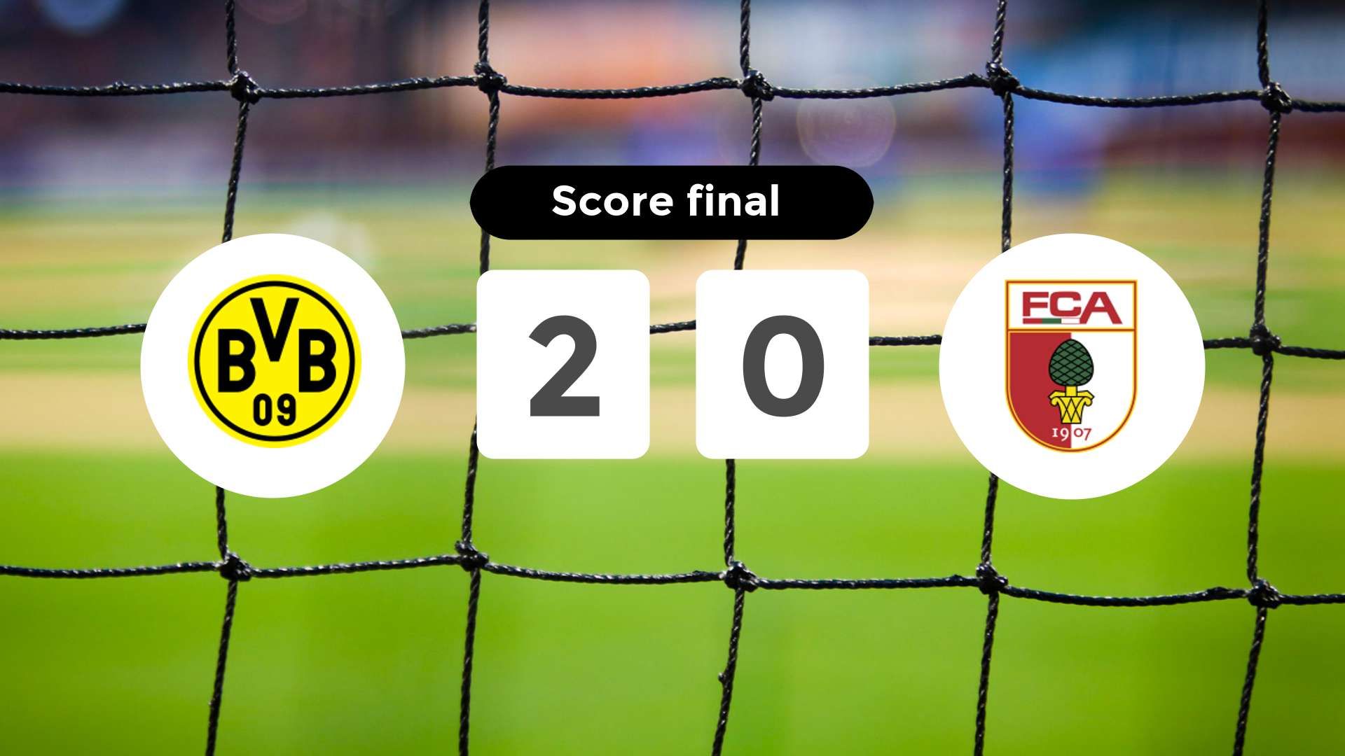 Résumé du match Borussia Dortmund vs FC Augsburg du 14 mars 2026
