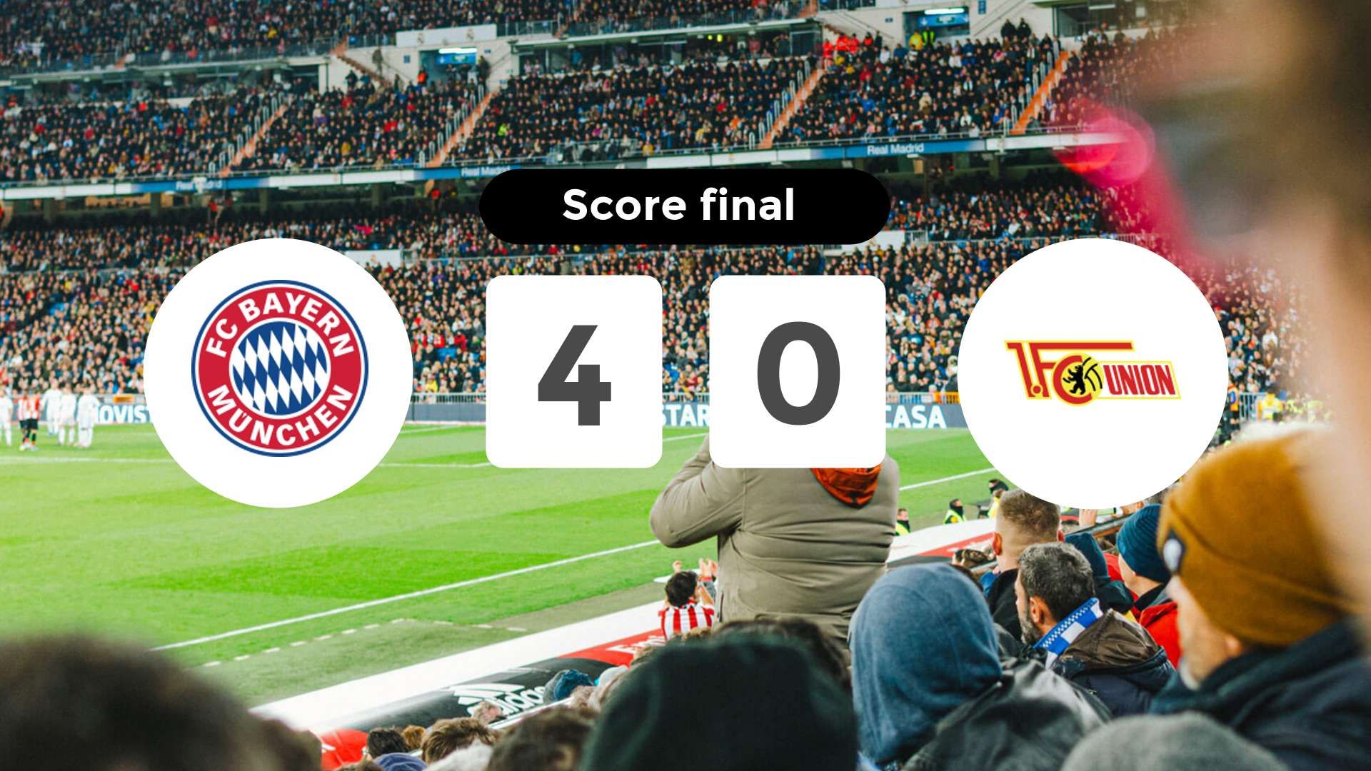 Résumé du match FC Bayern München vs FC Union Berlin du 21 mars 2026