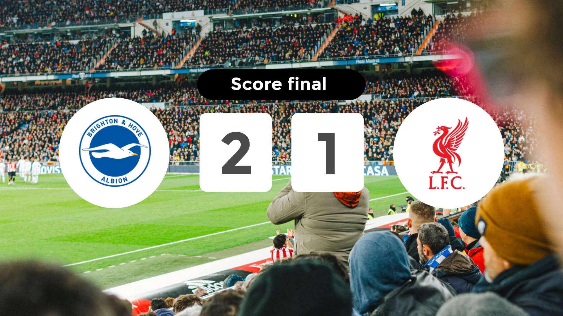 Résumé du match Brighton & Hove Albion vs Liverpool du 21 mars 2026