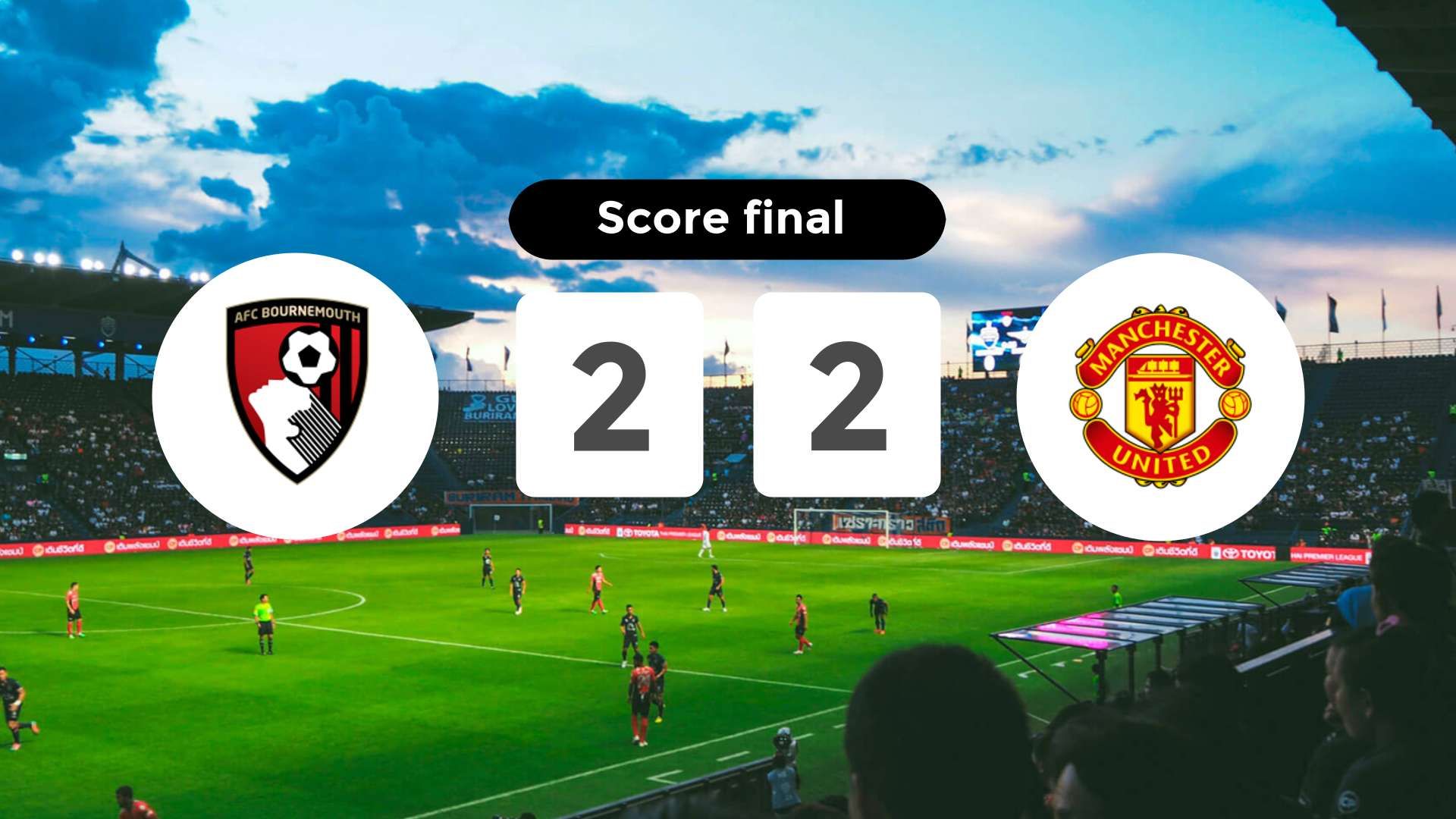 Résumé du match AFC Bournemouth vs Manchester United du 20 mars 2026