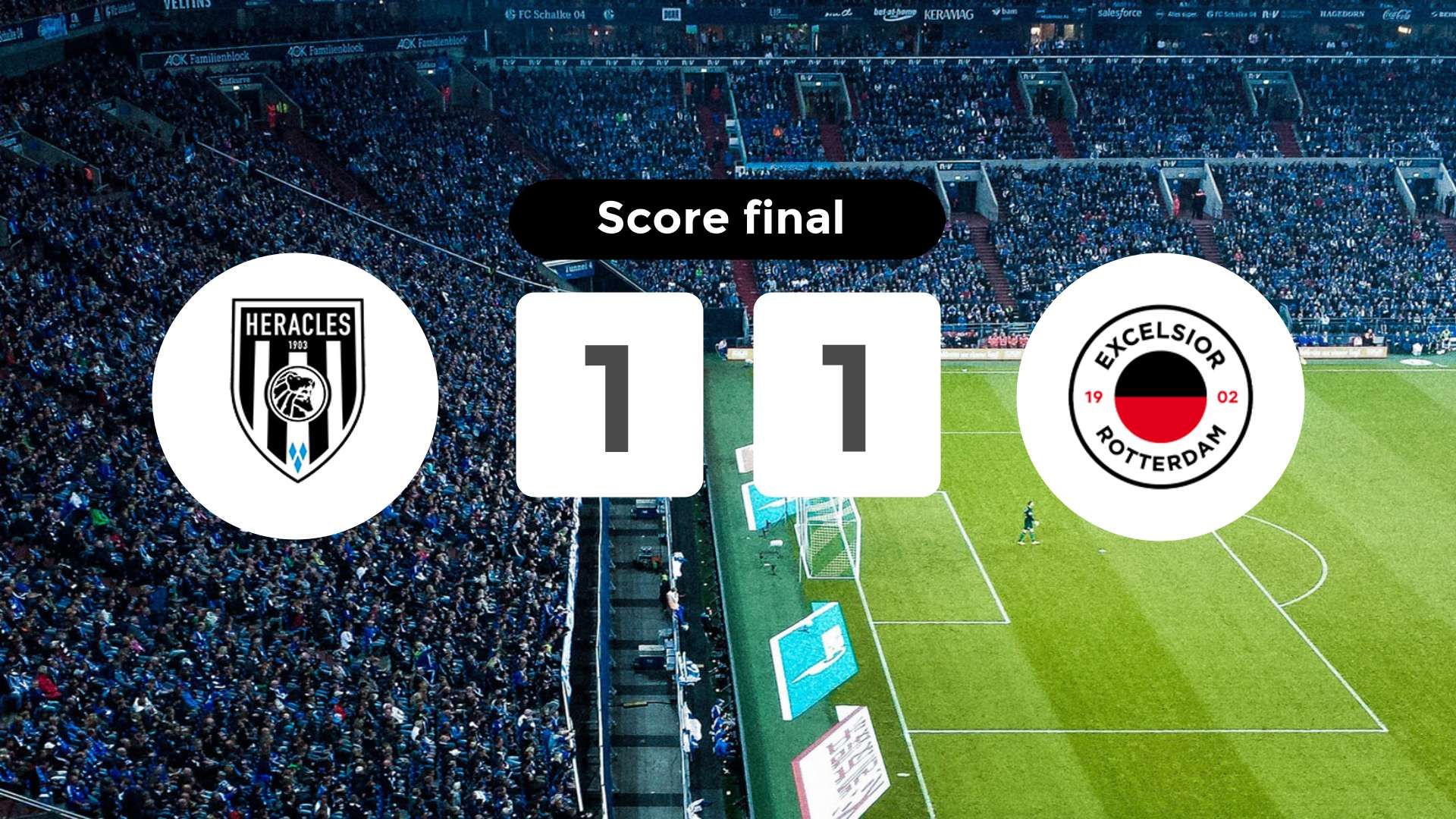 Résumé du match Heracles Almelo vs Excelsior du 20 mars 2026