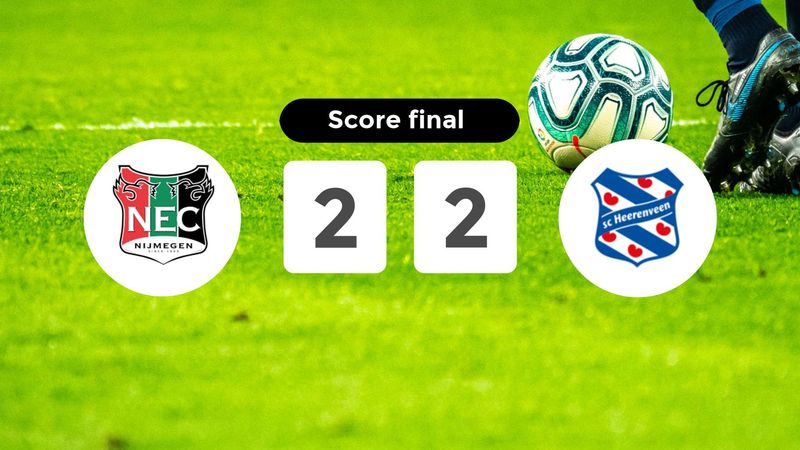 Résumé du match NEC Nijmegen vs SC Heerenveen du 22 mars 2026