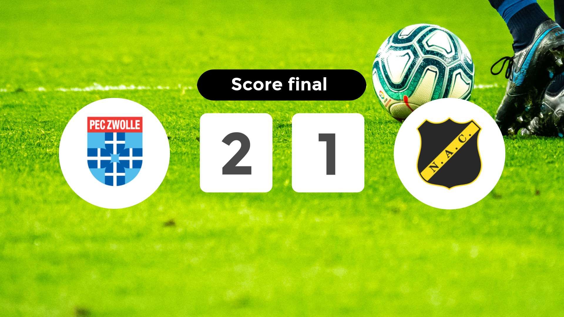 Résumé du match PEC Zwolle vs NAC Breda du 21 mars 2026