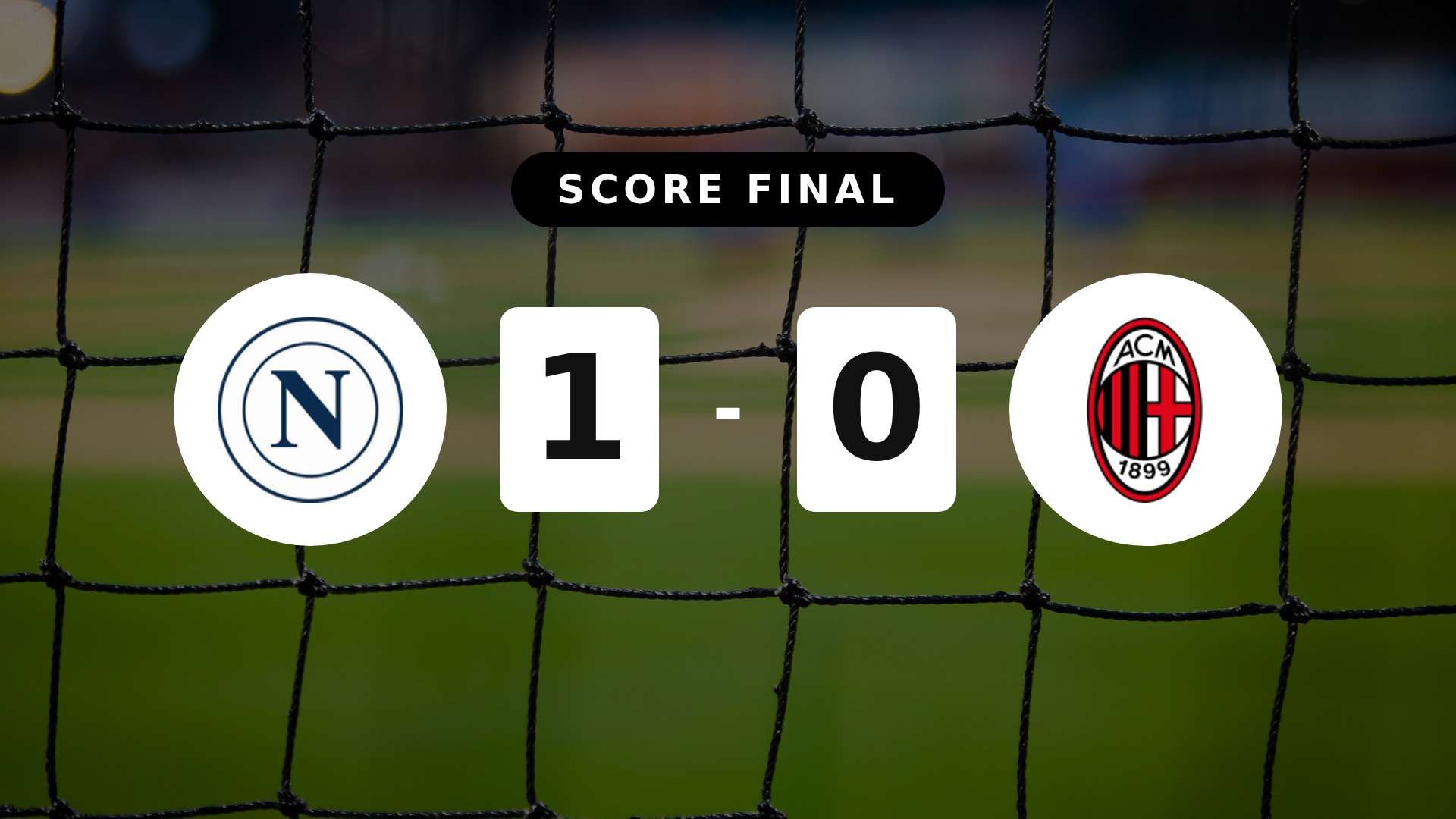 Résumé du match Napoli vs AC Milan du 6 avril 2026