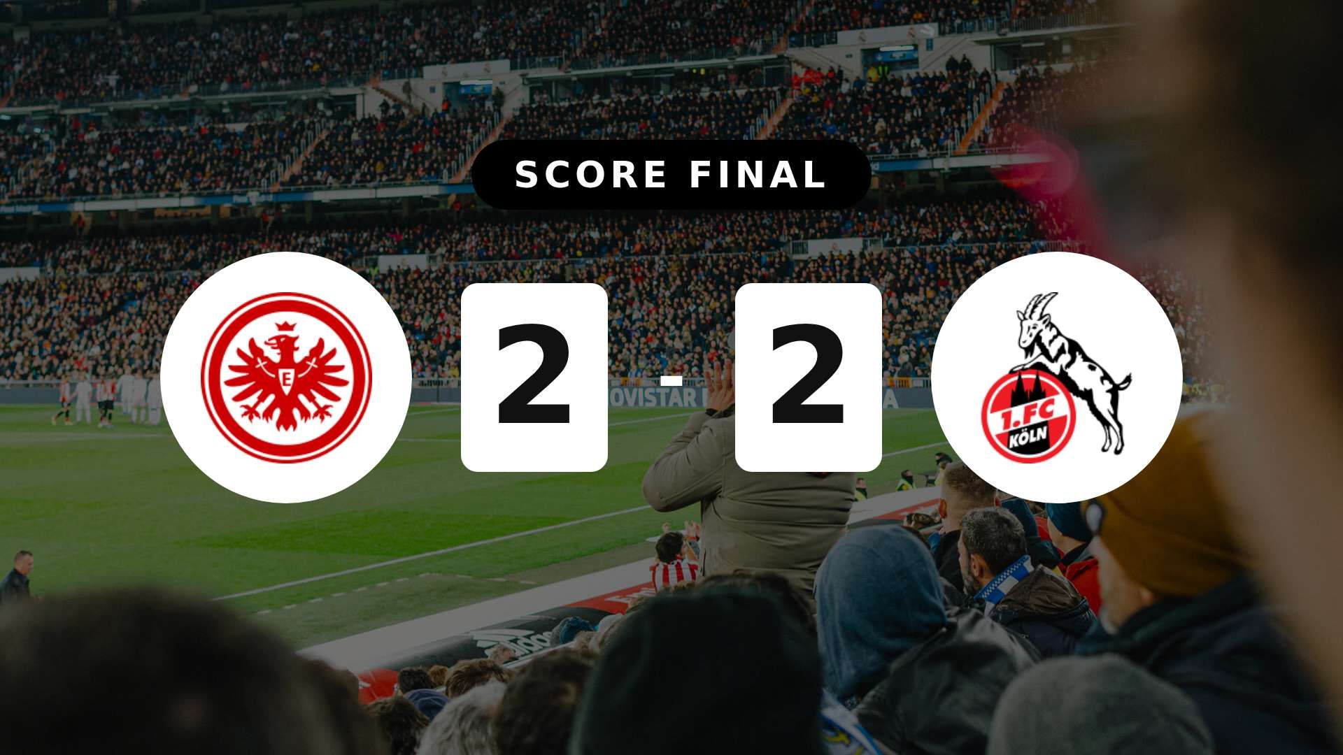 Résumé du match Eintracht Frankfurt vs FC Köln du 5 avril 2026
