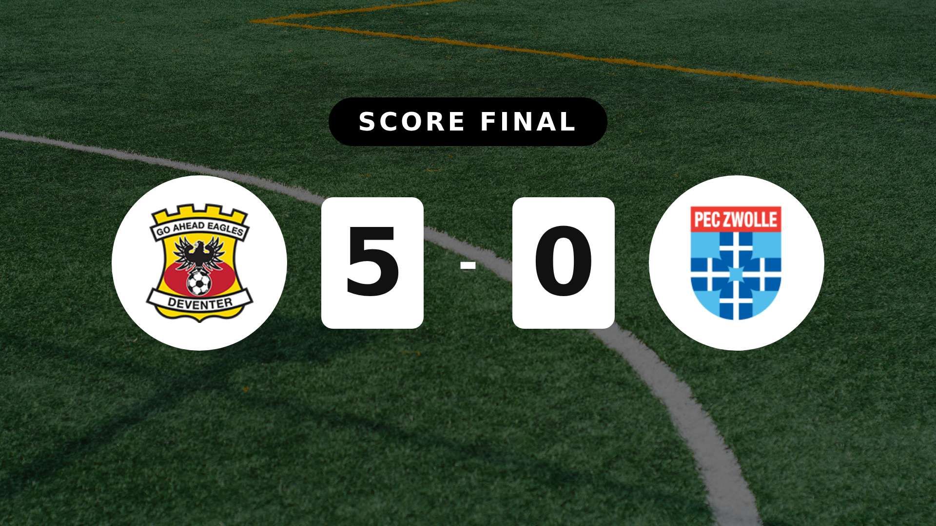 Résumé du match Go Ahead Eagles vs PEC Zwolle du 5 avril 2026