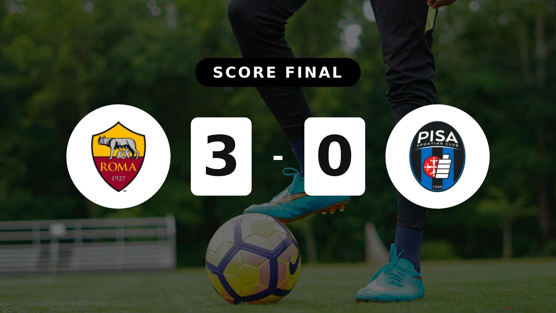 Résumé du match Roma vs Pisa du 10 avril 2026