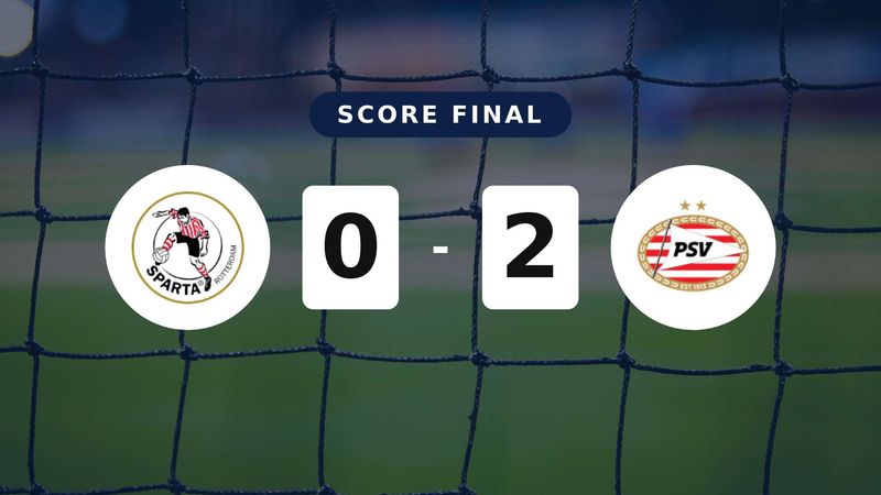 Résumé du match Sparta Rotterdam vs PSV du 11 avril 2026