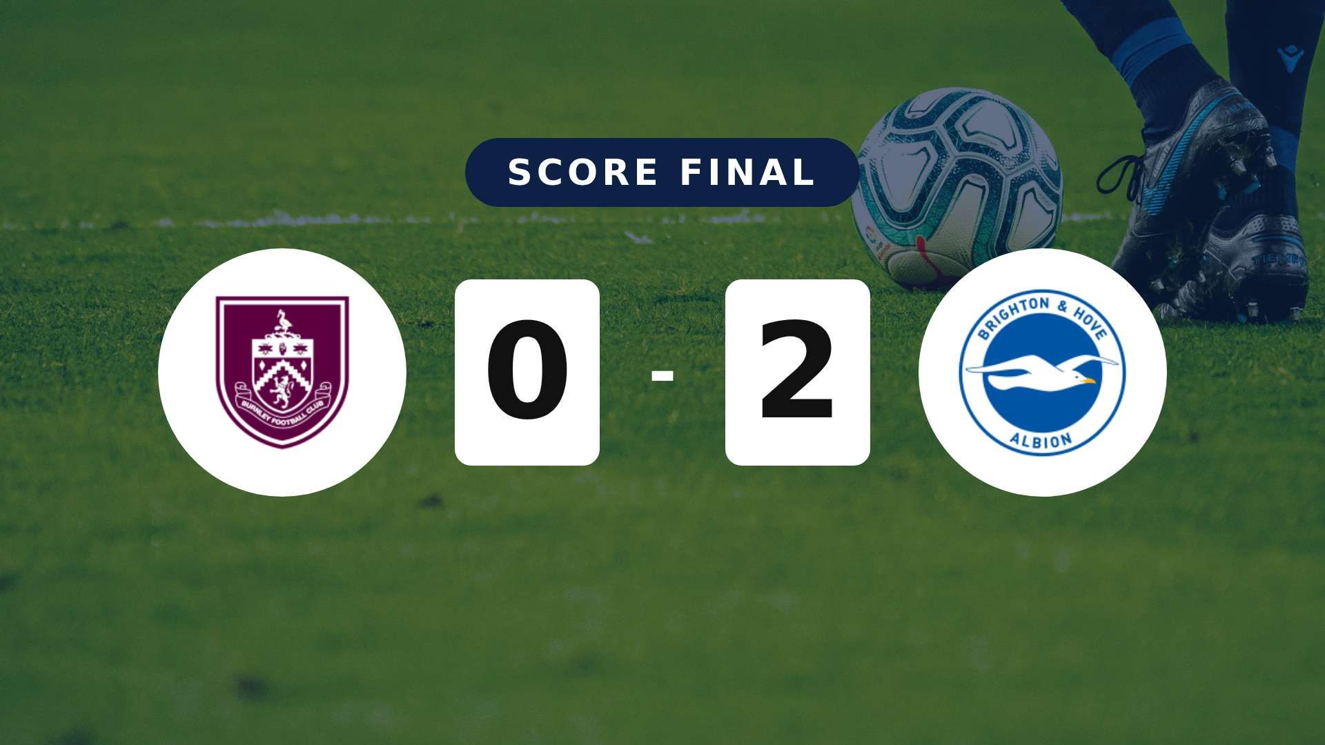 Résumé du match Burnley vs Brighton & Hove Albion du 11 avril 2026