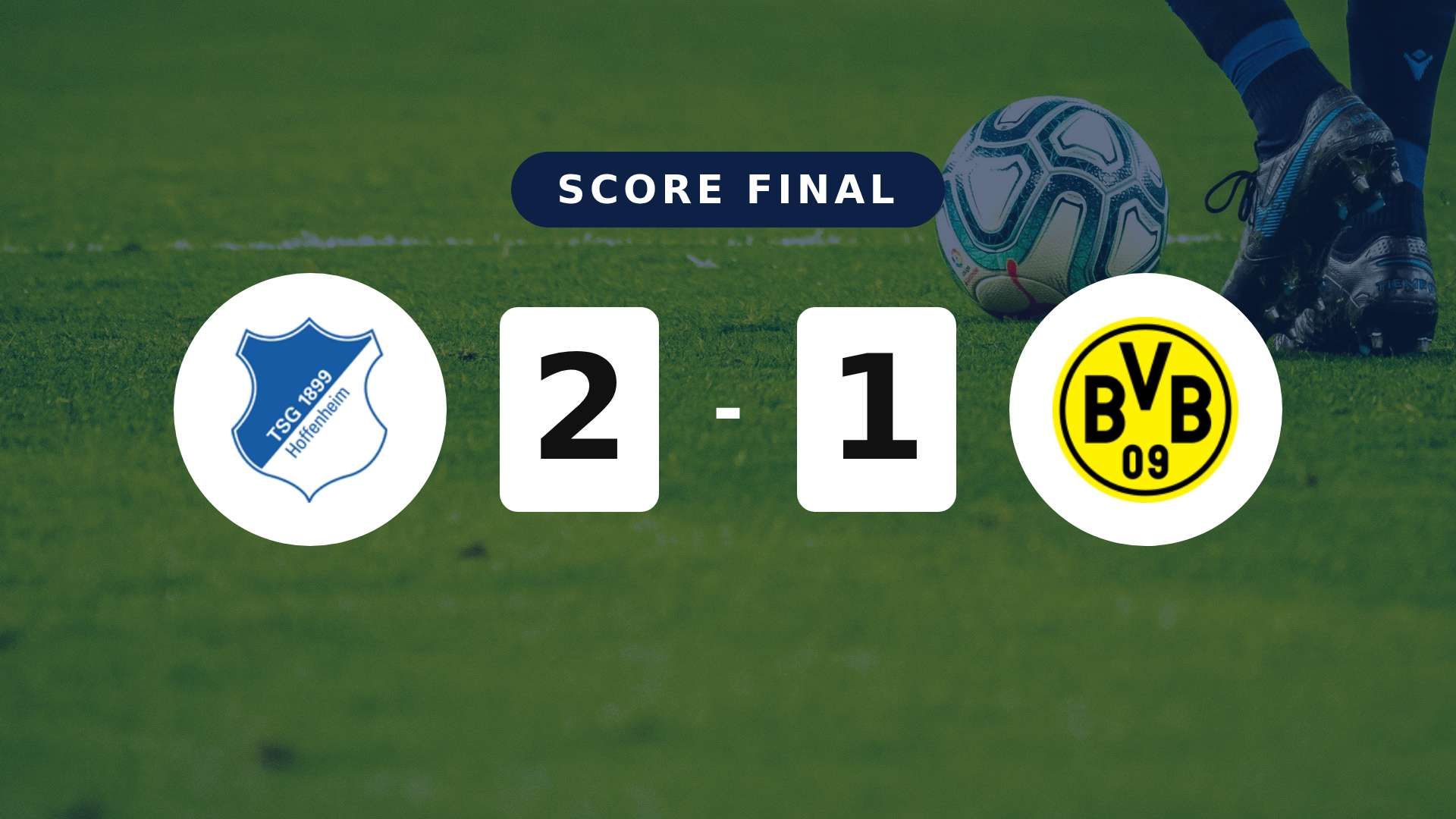 Résumé du match TSG Hoffenheim vs Borussia Dortmund du 18 avril 2026