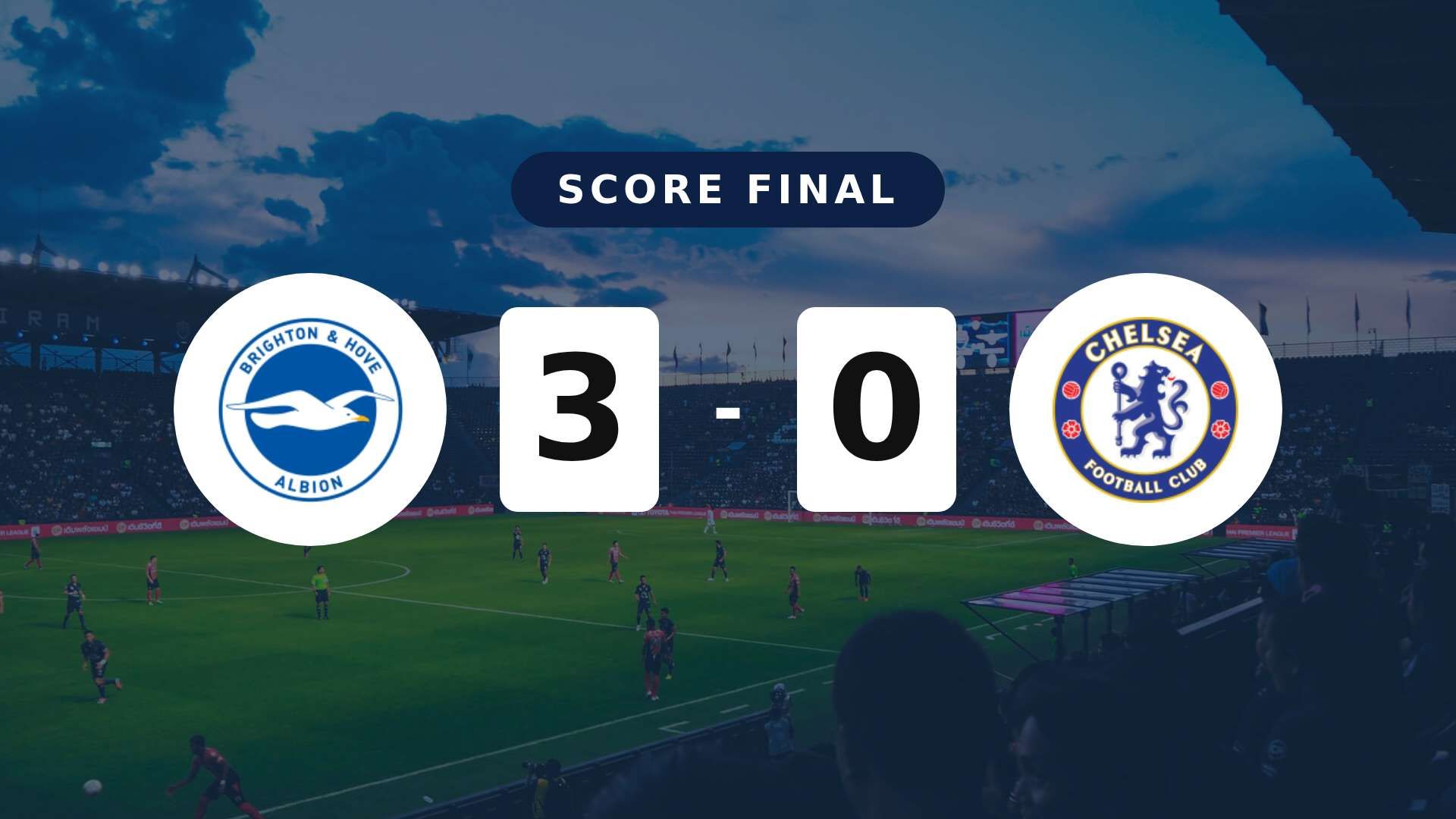 Résumé du match Brighton & Hove Albion vs Chelsea du 21 avril 2026