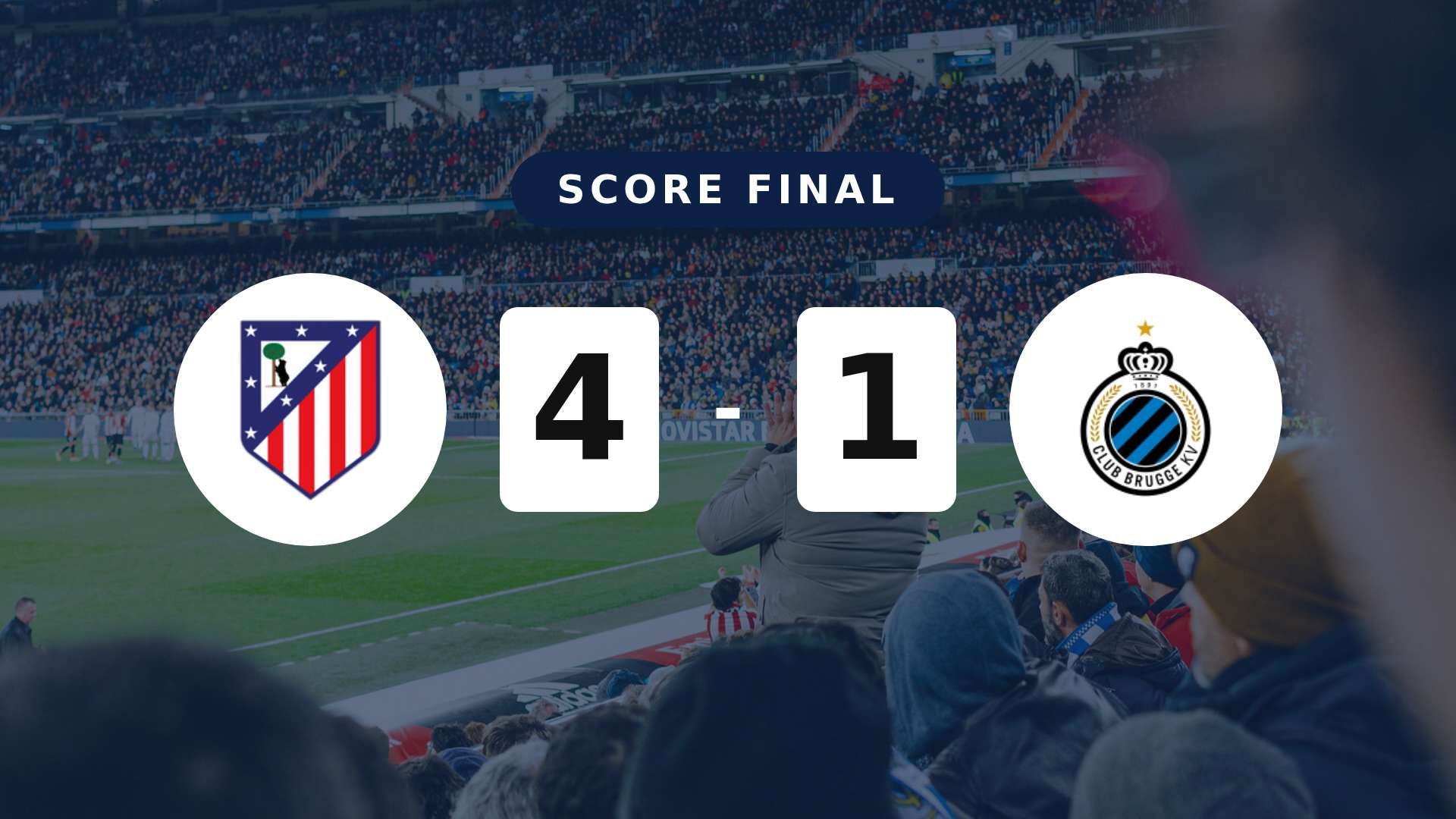 Résumé du match Atlético Madrid vs Club Brugge du 24 février 2026