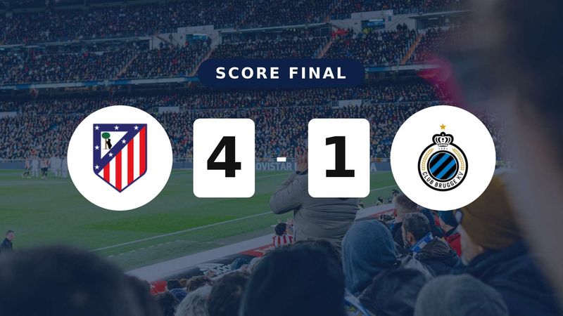 Résumé du match Atlético Madrid vs Club Brugge du 24 février 2026