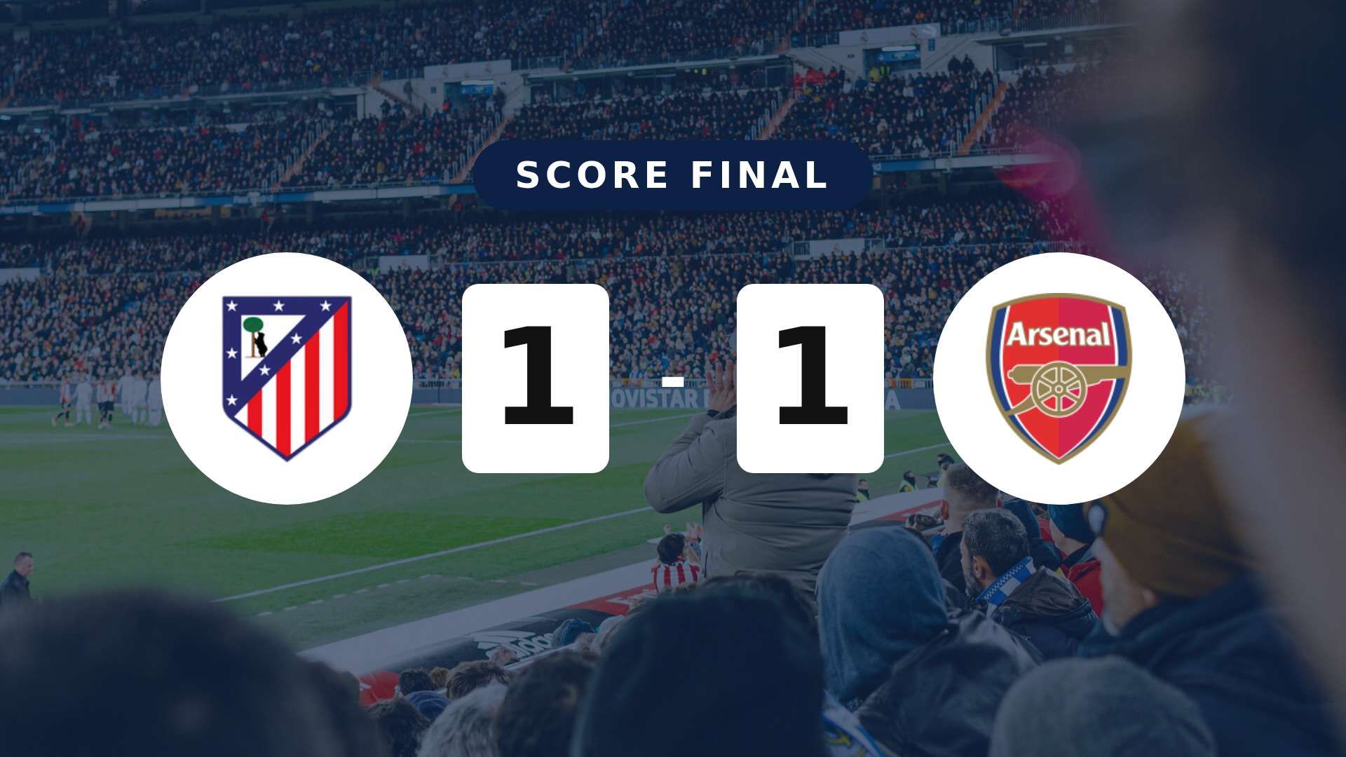 Résumé du match Atlético Madrid vs Arsenal du 29 avril 2026