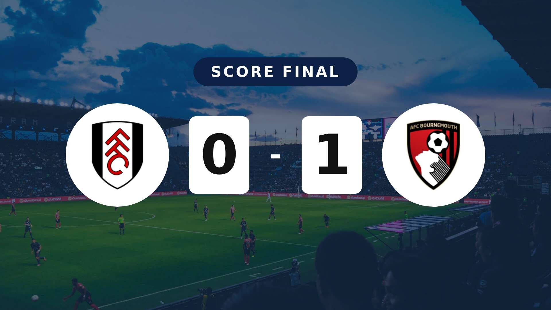 Résumé du match Fulham vs AFC Bournemouth du 9 mai 2026