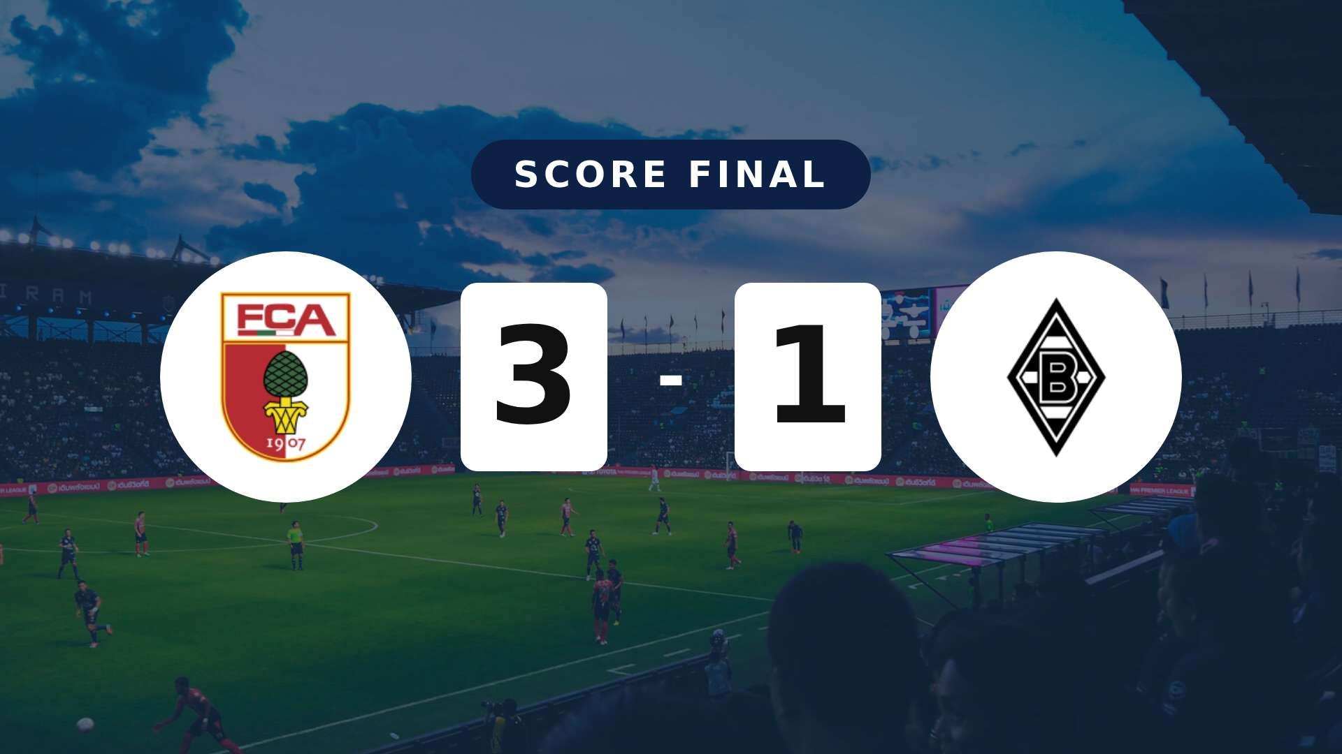 Résumé du match FC Augsburg vs Borussia Mönchengladbach du 9 mai 2026