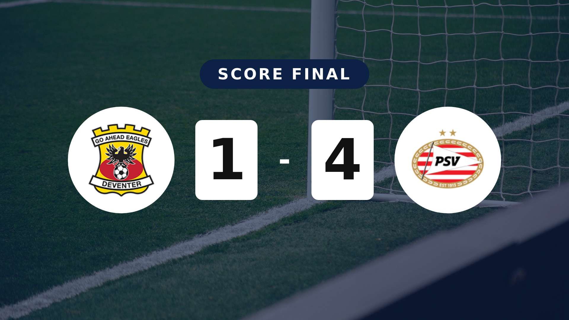 Résumé du match Go Ahead Eagles vs PSV du 10 mai 2026