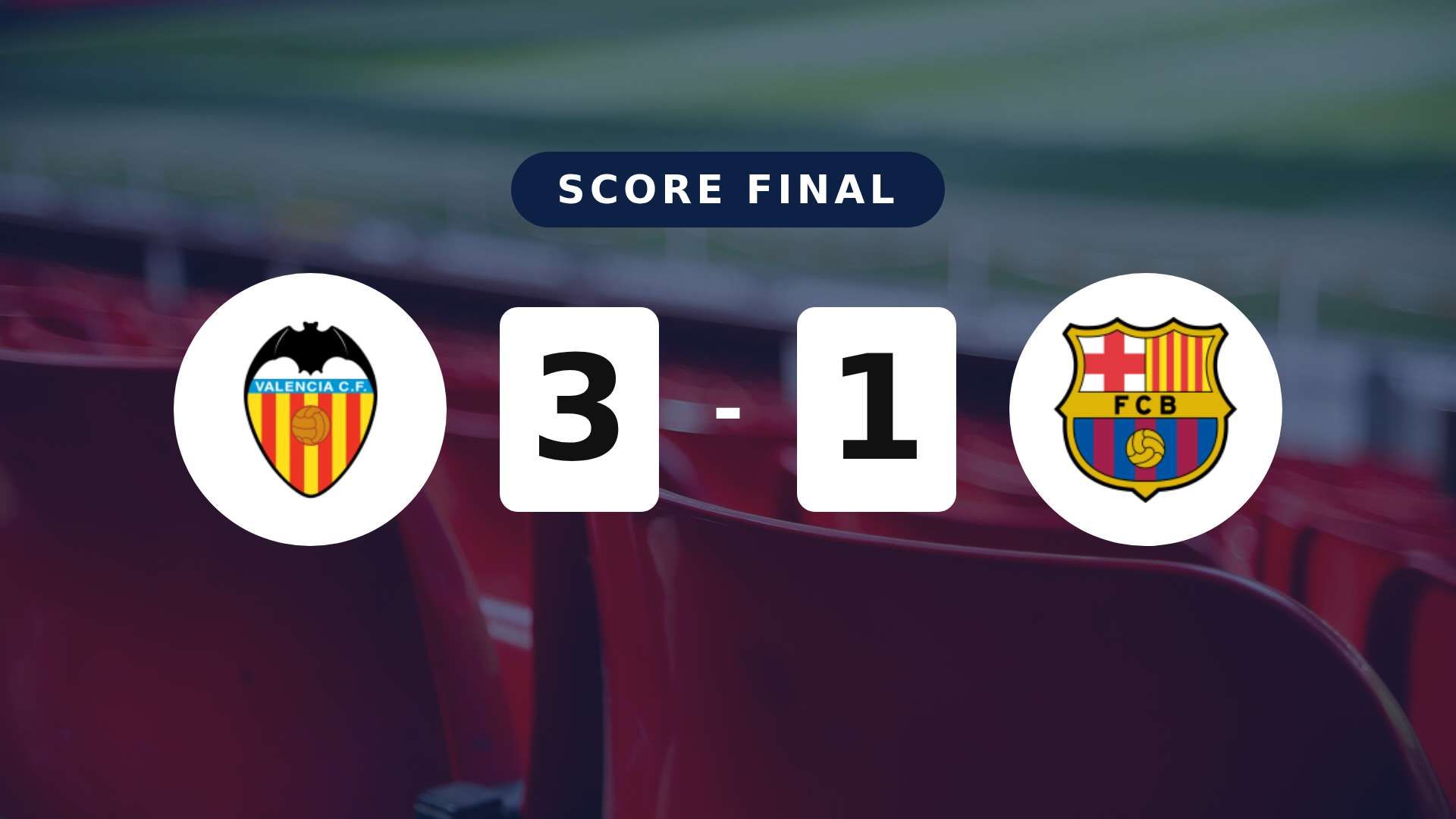 Résumé du match Valencia vs FC Barcelona du 23 mai 2026