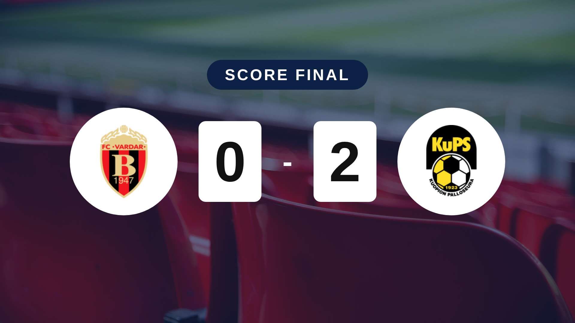 Résumé du match Vardar vs KuPS du 7 juillet 2026