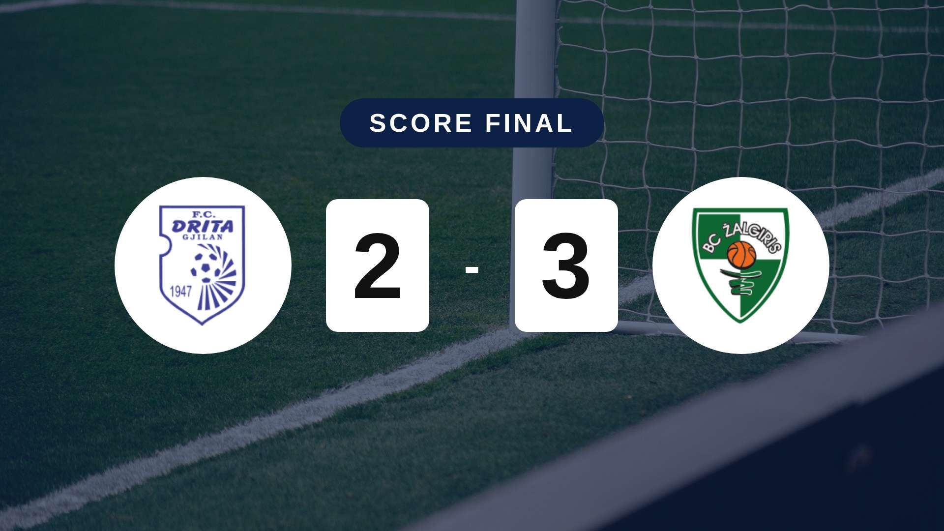 Résumé du match Drita vs Kauno Žalgiris du 14 juillet 2026
