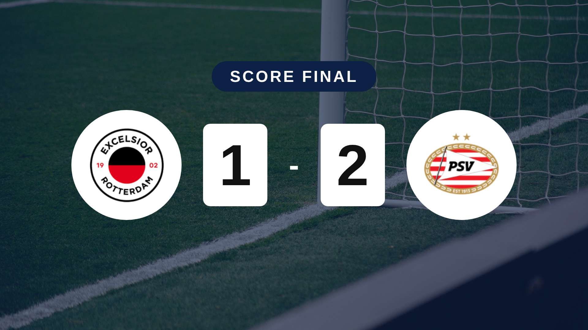 Résumé du match Excelsior vs PSV du 15 août 2026