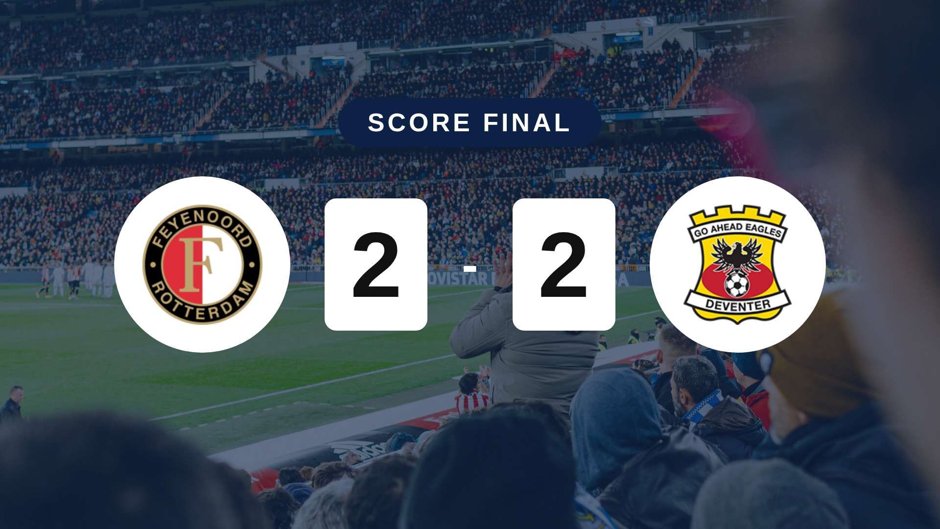 Résumé du match Feyenoord vs Go Ahead Eagles du 16 août 2026