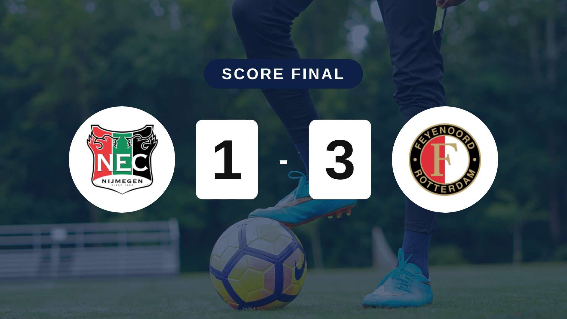Résumé du match NEC Nijmegen vs Feyenoord du 5 septembre 2026