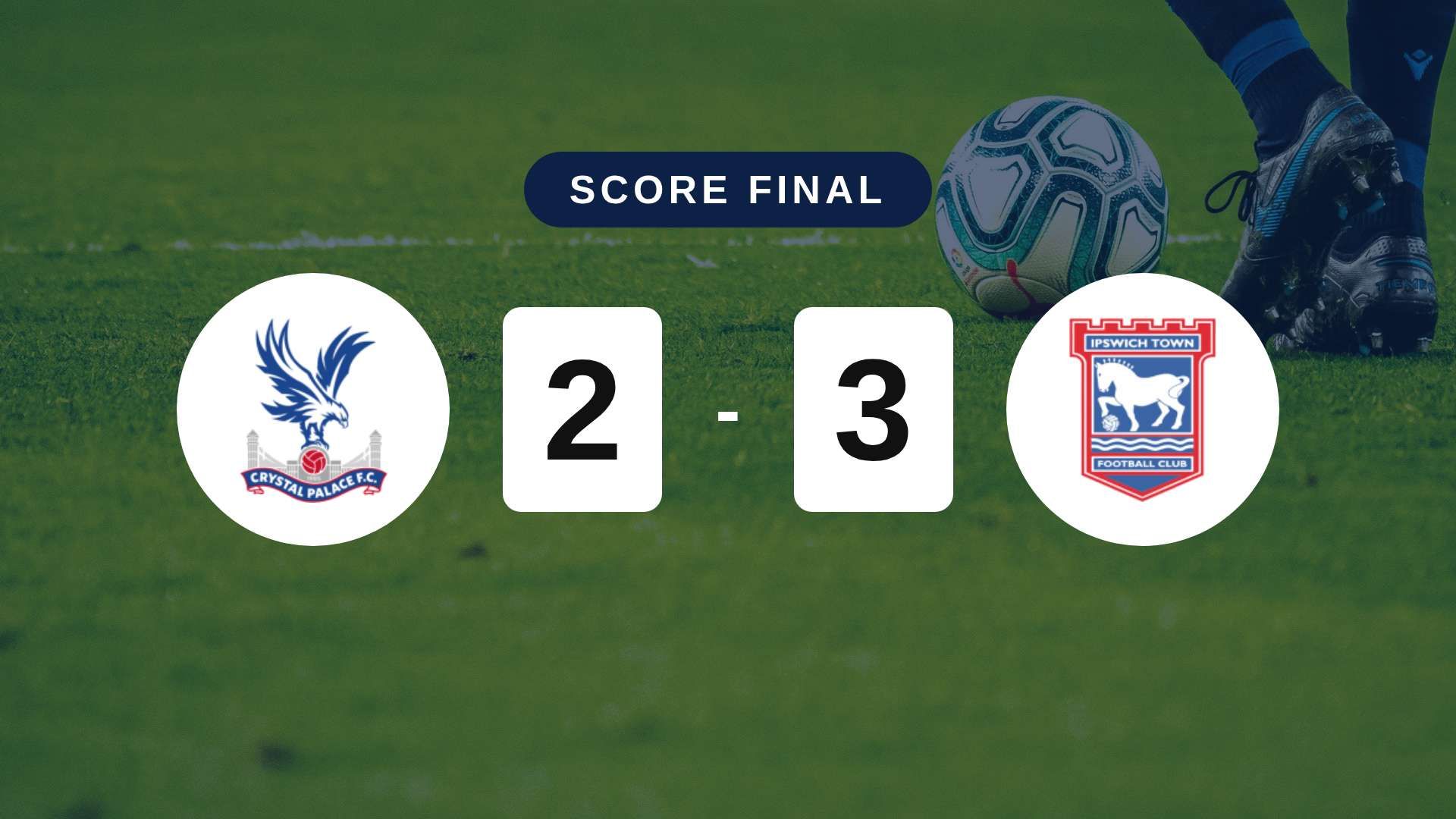 Résumé du match Crystal Palace vs Ipswich Town du 12 septembre 2026