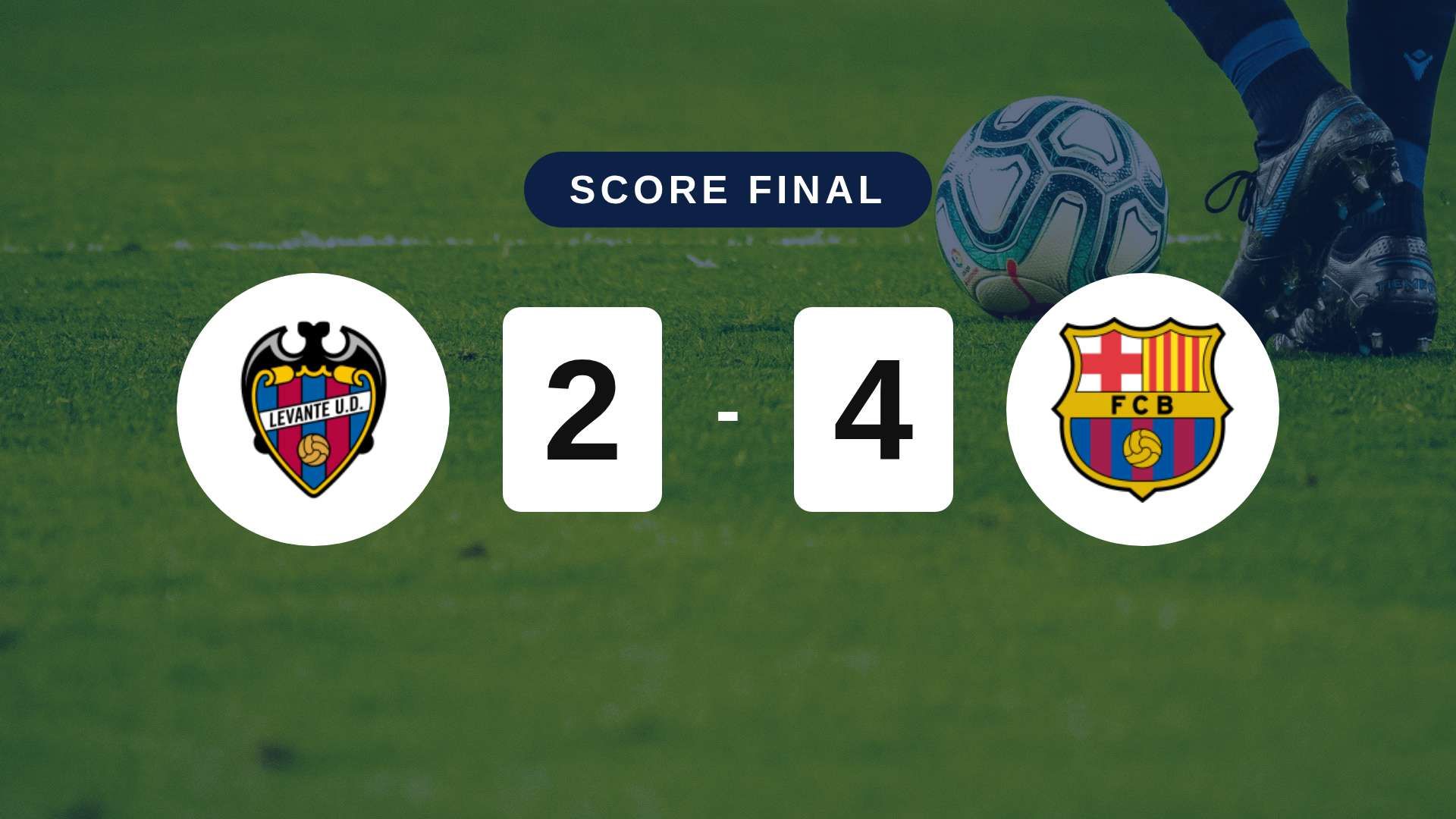 Résumé du match Levante vs FC Barcelona du 13 septembre 2026