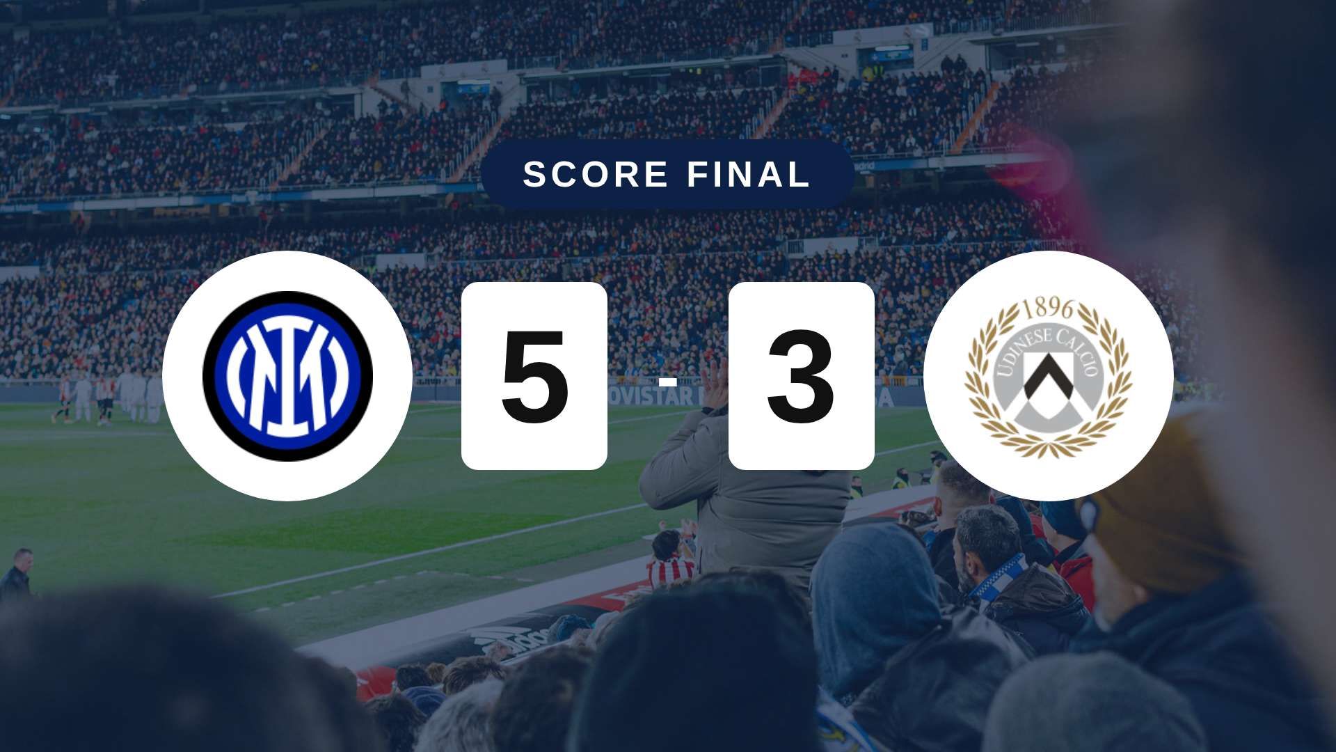 Résumé du match Inter vs Udinese du 14 septembre 2026
