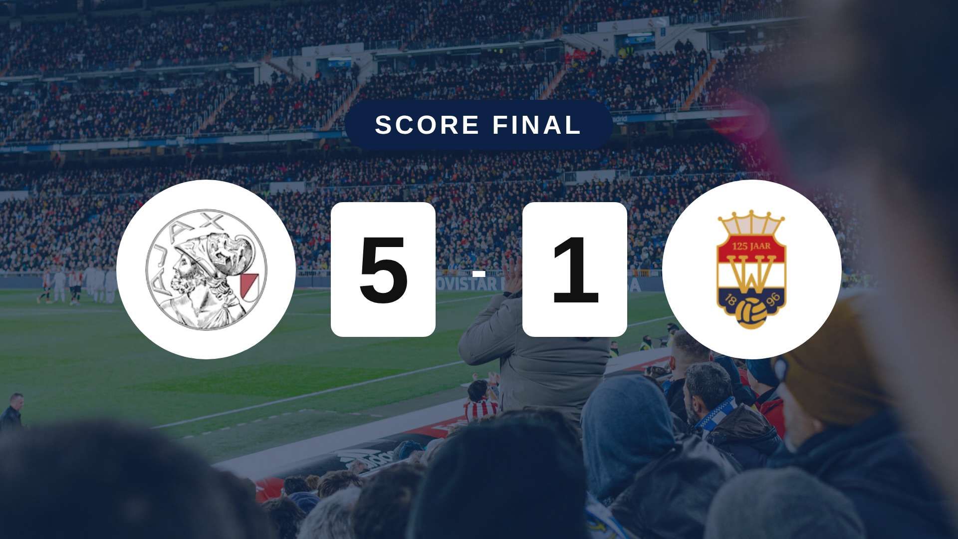 Résumé du match Ajax vs (F)illem II du 15 septembre 2026