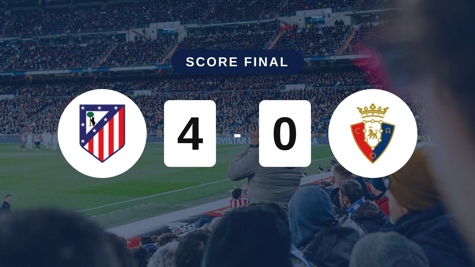Résumé du match Atlético de Madrid vs Osasuna du 16 septembre 2026