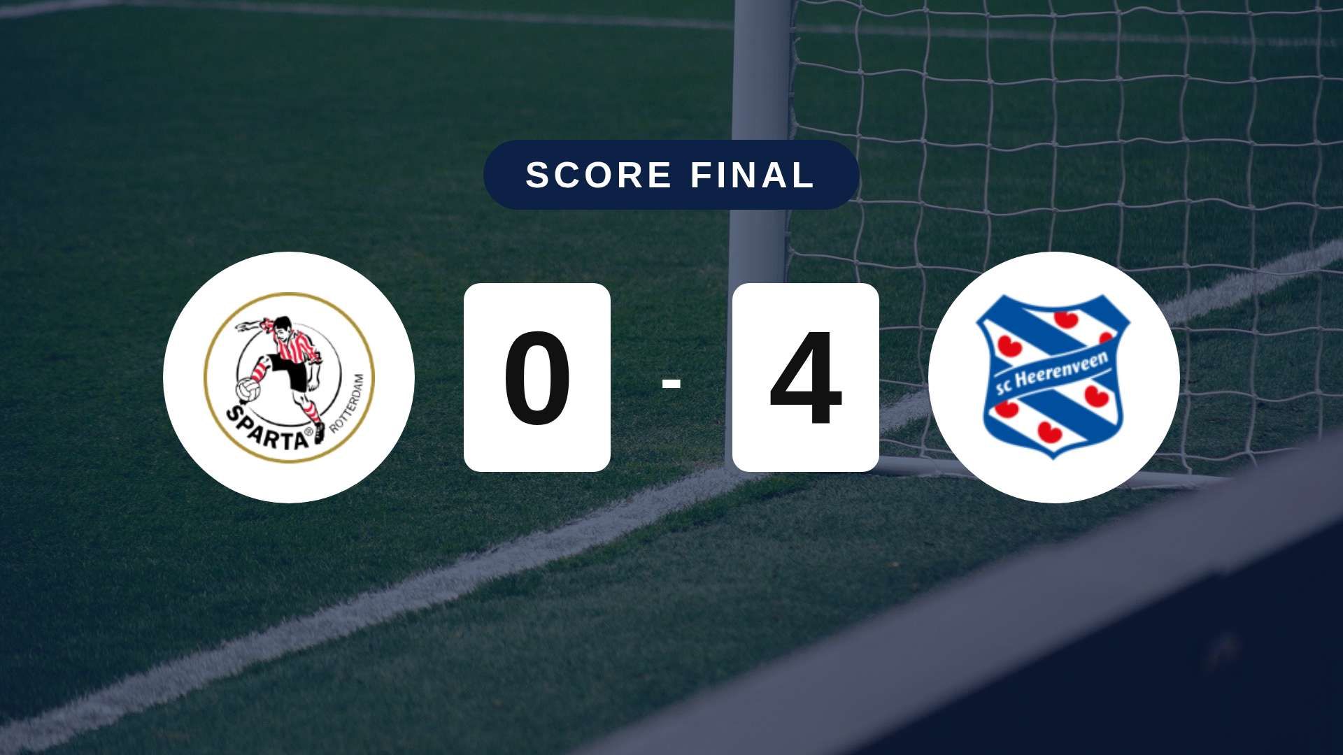 Résumé du match Sparta Rotterdam vs SC Heerenveen du 19 septembre 2026